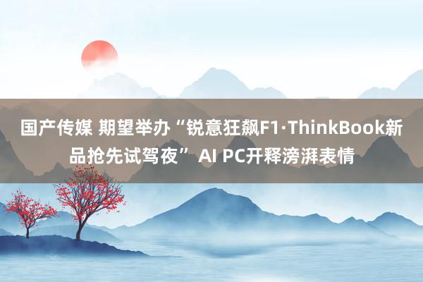 国产传媒 期望举办“锐意狂飙F1·ThinkBook新品抢先试驾夜” AI PC开释滂湃表情