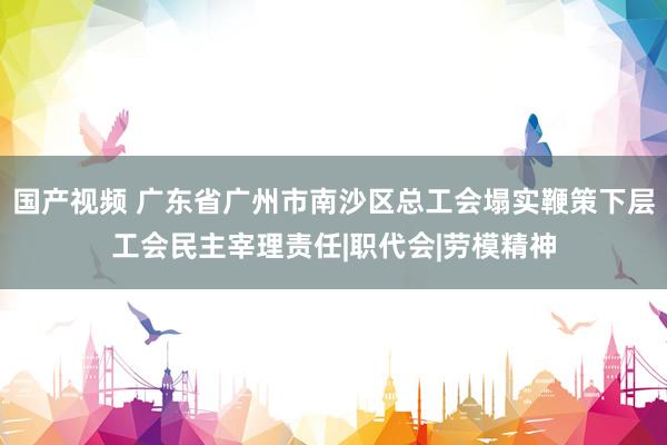 国产视频 广东省广州市南沙区总工会塌实鞭策下层工会民主宰理责任|职代会|劳模精神